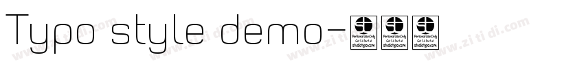 Typo style demo字体转换 Typo style demo字体转换